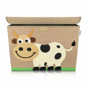 Lifeney Aufbewahrungsbox mit Deckel, Kuh, groß, 51x36x36cm