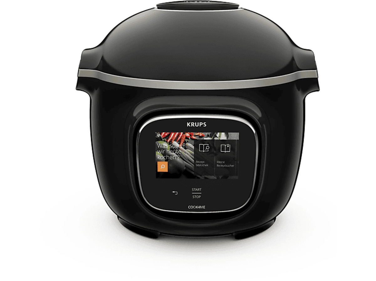Bild 1 von KRUPS CZ9128 Cook4Me Touch WIFI Multikocher Schwarz/Grau (Rührschüsselkapazität: 4 l, 1600 Watt), Schwarz/Grau