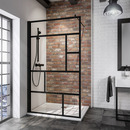 Bild 1 von Schulte Walk In Dusche 'Alexa Style 2.0 Black Style' teilgerahmt, schwarz, 140 x 200 cm