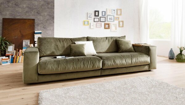 Bild 1 von Places of Style Big-Sofa »Nizza«, bestehend aus Modulen, daher auch individuell aufstellbar; in hochwertiger Verarbeitung und gemütlichem Design, in Sitz- und Rückenkissen Beimischung von ca
