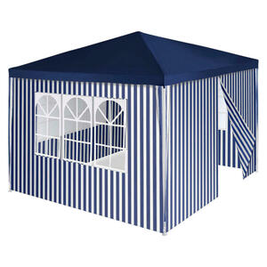 VCM Pavillon royalblau Polyester-Mischgewebe B/H/L: ca. 300x187x300 cm