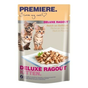 PREMIERE Deluxe Ragout Kitten Geflügel 22x85g