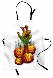 Abakuhaus Kochschürze »Höhenverstellbar Klare Farben ohne verblassen«, Halloween Zombie Hand in Pumpkins