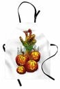Bild 1 von Abakuhaus Kochschürze »Höhenverstellbar Klare Farben ohne verblassen«, Halloween Zombie Hand in Pumpkins