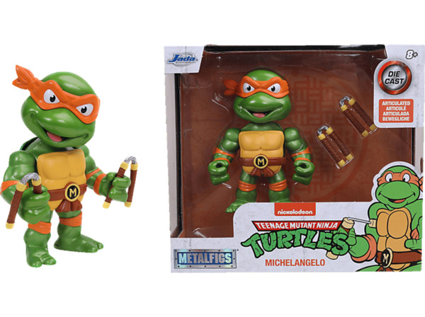 Bild 1 von JADA Turtles 4" Michelangelo Figur Actionfigur Mehrfarbig, Mehrfarbig