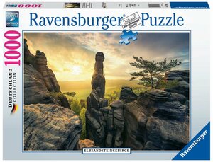 Ravensburger Puzzle »Erleuchtung - Elbsandsteingebirge«, 1000 Puzzleteile, Made in Germany, FSC® - schützt Wald - weltweit
