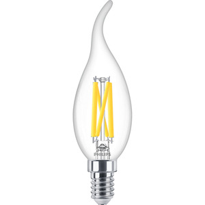 Philips LED-Lampe Kerzenform 'WarmGlow' 40 W E14 470 lm klar, dimmbar
