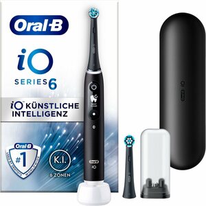 Oral B Elektrische Zahnbürste iO 6, Aufsteckbürsten: 2 St., 5 Putzmodi