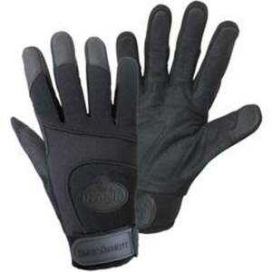 FerdyF. BLACK SECURITY Mechanics 1911-7 Clarino®-Kunstleder Montagehandschuh Größe (Handschuhe): 7, S CAT II 1 Paar
