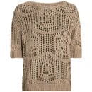 Bild 1 von Damen Strickpullover mit Lochmuster BEIGE