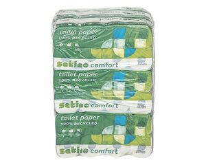 Satino comfort Toilettenpapier (72-St), 3-lagig, hochweiß, 250 Blatt/Rolle