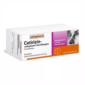 Cetirizin ratiopharm bei Allergien 10 mg 100  St
