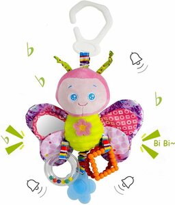 Haiaveng Kuscheltier-Rassel »Baby Autositz Kinderwagen Spielzeug hängende Rassel Beißring, geeignet für Jungen und Mädchen 3 - 12 Monate«