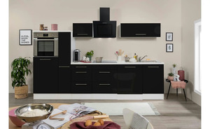 Küchenzeile schwarz Maße (cm): B: 310 H: 200 Küche