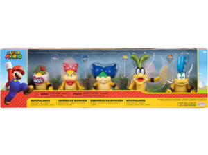 JAKKS PACIFIC Nintendo Super Mario Figuren 5er Set Koopalinge, 6,5 cm Spielfiguren, Mehrfarbig