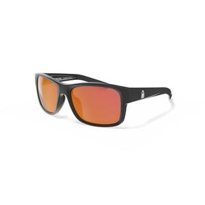 Sonnenbrille Segeln 100 schwimmfähig polarisierend Kat.3 Gr. M schwarz/orange