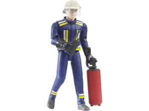 BRUDER Feuerwehrmann mit Helm, Handschuhe, Zubehör Spielzeugfigur Mehrfarbig, Mehrfarbig