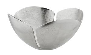 Schale silber Metall Maße (cm): H: 14,5  Ø: [31.0] Dekoration