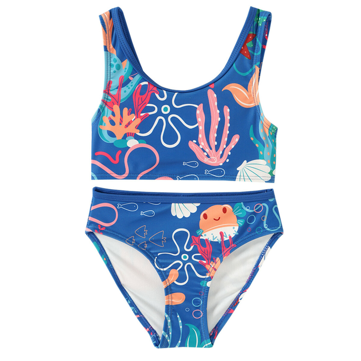 Bild 1 von Mädchen Bikini mit Meerestiere-Motiv BLAU / BUNT