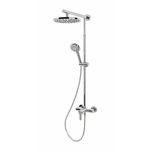 Schulte Duschsystem 'DuschMaster Rain' mit Einhebelmischer, rund, 155 cm