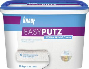 Knauf EasyPutz  extra fein 0,5 mm 10 kg schneeweiss matt