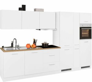 HELD MÖBEL Küchenzeile »Kehl«, mit E-Geräten, Breite 330 cm, wahlweise mit Induktionskochfeld