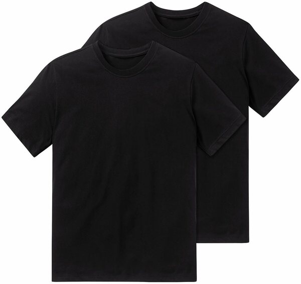 Bild 1 von Schiesser T-Shirt (2er-Pack) schlichte Basic-Shirts in Top-Markenqualität