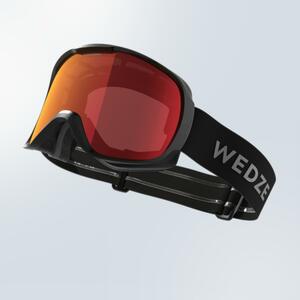 Skibrille Snowboardbrille G 500 PH Allwetter Kinder/Erwachsene schwarz