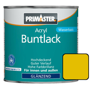 Primaster Acryl Buntlack signalgelb glänzend, 750 ml