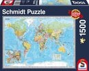 Bild 1 von Schmidt Spiele Puzzle »Die Welt, 1500 Teile«, 1500 Puzzleteile, Made in Germany