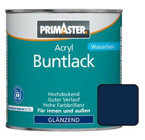 Primaster Acryl Buntlack enzianblau glänzend, 750 ml