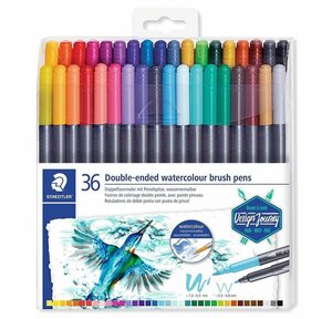STAEDTLER Filzstift »Design Journey Doppel-Fasermaler brush pen, 36«