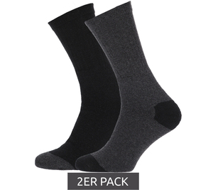 2er Pack STAPP Allround Arbeits-Strümpfe Baumwoll-Socken Schwarz/Grau