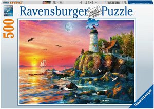 Ravensburger Puzzle »Leuchtturm am Abend«, 500 Puzzleteile, Made in Germany, FSC® - schützt Wald - weltweit