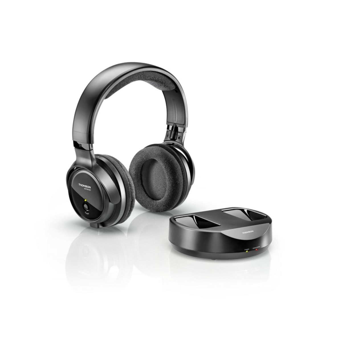 Bild 1 von Thomson WHP3001BK UHF-Funkkopfhörer, Over-Ear, PLL-System, 100 m, Schwarz