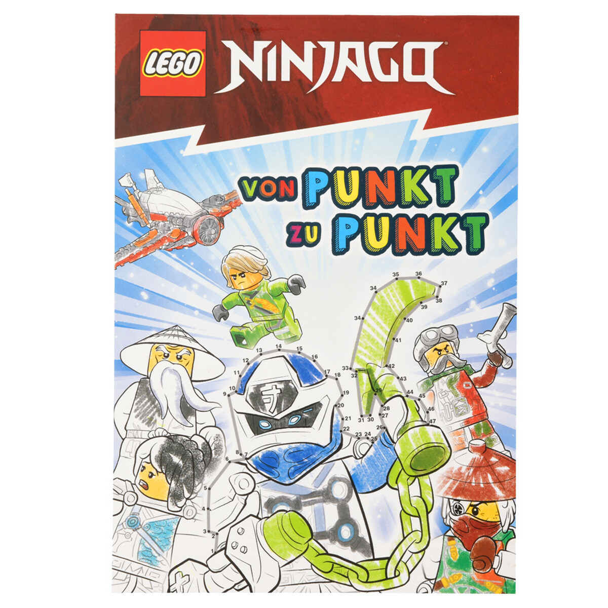 Bild 1 von LEGO Ninjago Malblock mit 40 Seiten ROT