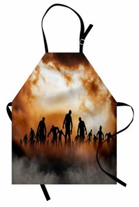 Abakuhaus Kochschürze »Höhenverstellbar Klare Farben ohne verblassen«, Halloween Zombies Misty