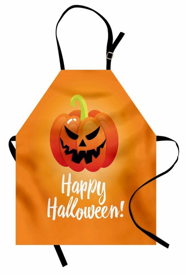 Bild 1 von Abakuhaus Kochschürze »Höhenverstellbar Klare Farben ohne verblassen«, Halloween Spooky Lächeln Kürbis