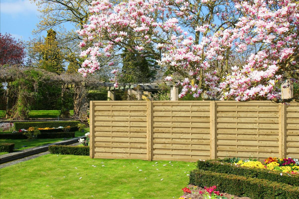 Bild 1 von Stelmet Sichtschutzzaun Rügen  180 x 180 cm gerade, kesseldruckimprägniert grün