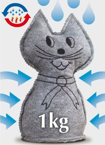 WENKO Luftentfeuchter Katze, für 0 m³ Räume, 3 Monate wirksam