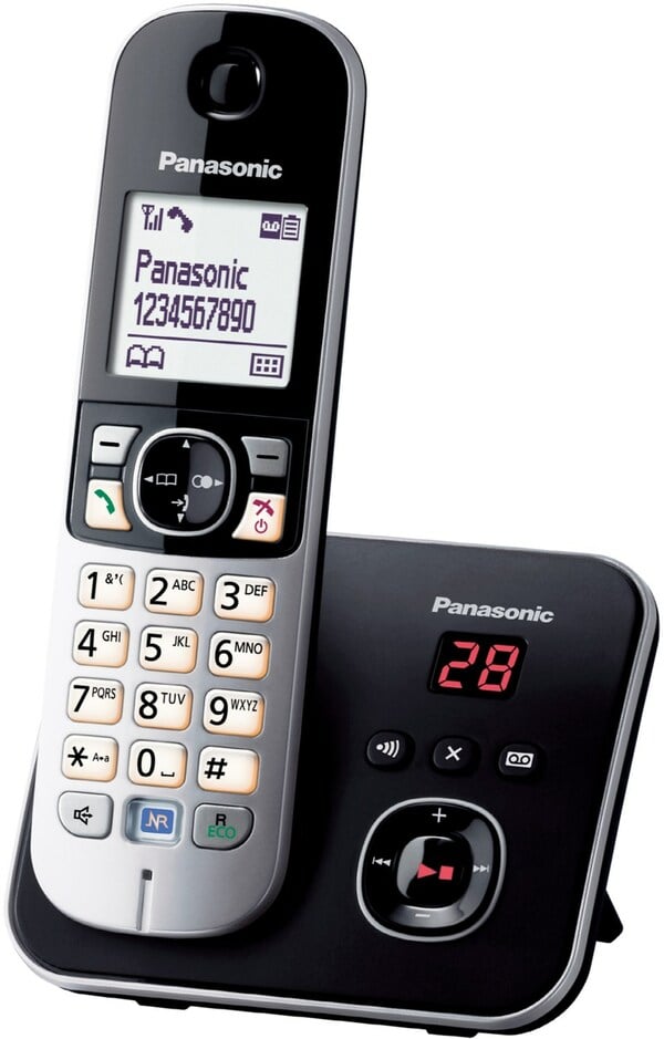 Bild 1 von Panasonic KX-TG6821GB Schnurlostelefon mit Anrufbeantworter schwarz