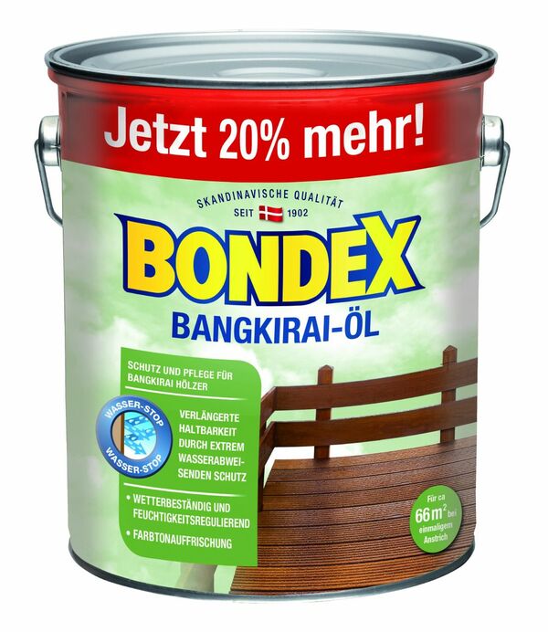 Bild 1 von Bondex Bangkirai-Öl  3 l, 20% mehr Inhalt