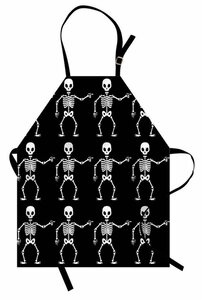 Abakuhaus Kochschürze »Höhenverstellbar Klare Farben ohne verblassen«, Skelett Zeigen Halloween