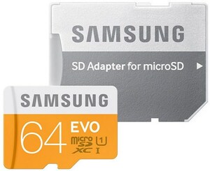 Samsung microSD Card EVO Class 10 (64GB) SDXC-Speicherkarte