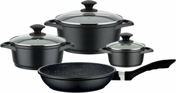 Bild 1 von GSW Topf-Set »Gourmet Granit«, Aluminiumguss, (Set, 7-tlg), Induktion