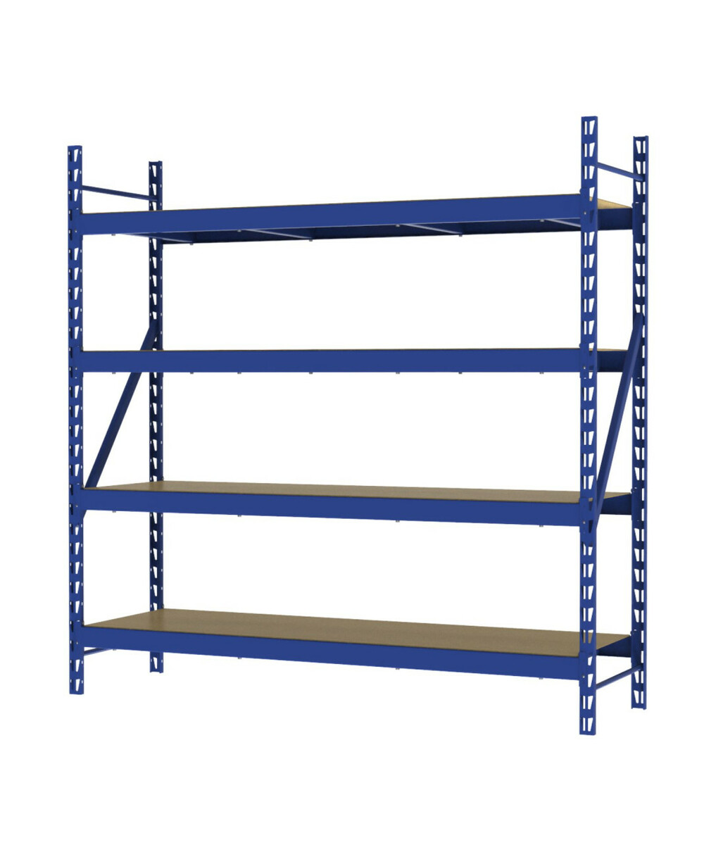 Bild 1 von Primaster Metallsteckregal 200 x 200 x 60 cm 4 MDF-Böden, 3200 kg mögliche Gesamtbelastung