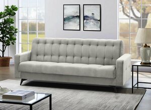 Beautysofa Schlafsofa »GRETA BIS«, Sofa Couch für Wohnzimmer, Schlaffunktion, Bettkasten, Velour, Polstersofa