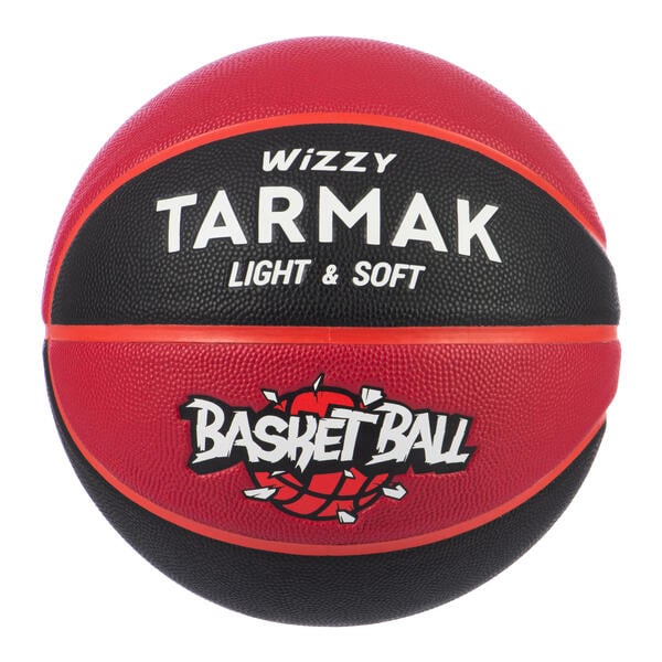 Bild 1 von Basketball Wizzy Größe 5 für Kinder bis 10 Jahren schwarz/bordeaux