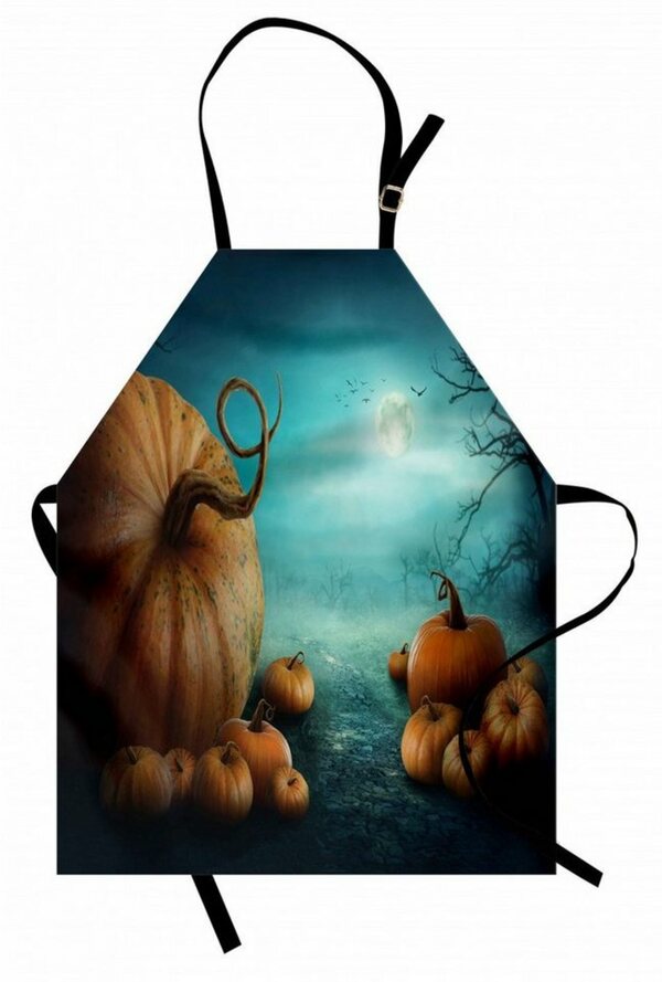 Bild 1 von Abakuhaus Kochschürze »Höhenverstellbar Klare Farben ohne verblassen«, Herbst-Kürbis Albtraum Halloween