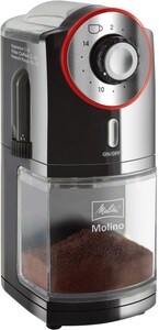 Melitta 1019-01 Molino Kaffeemühle schwarz/rot